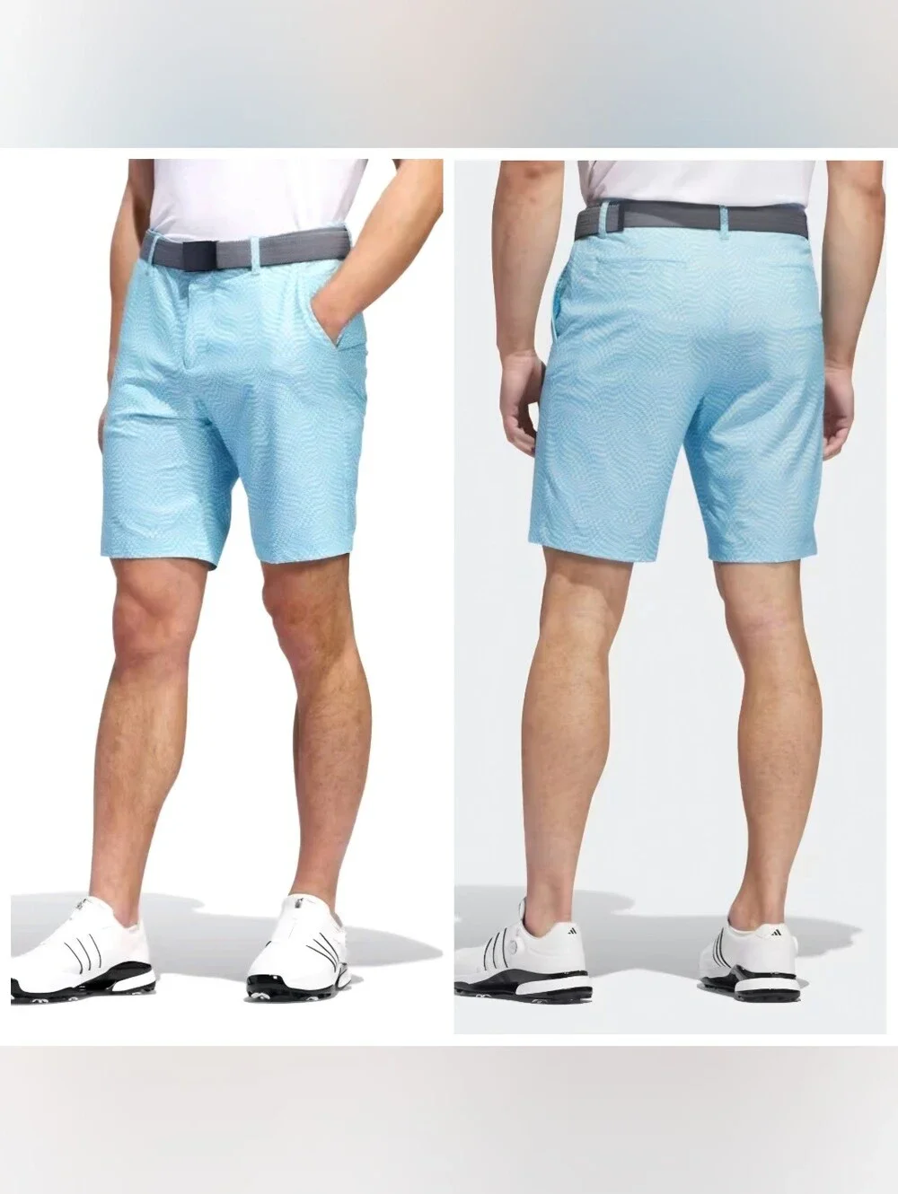 Adidas Ultimate 365 Men's Flat Front Performance Golf Shorts Sz 38 Semi Blue